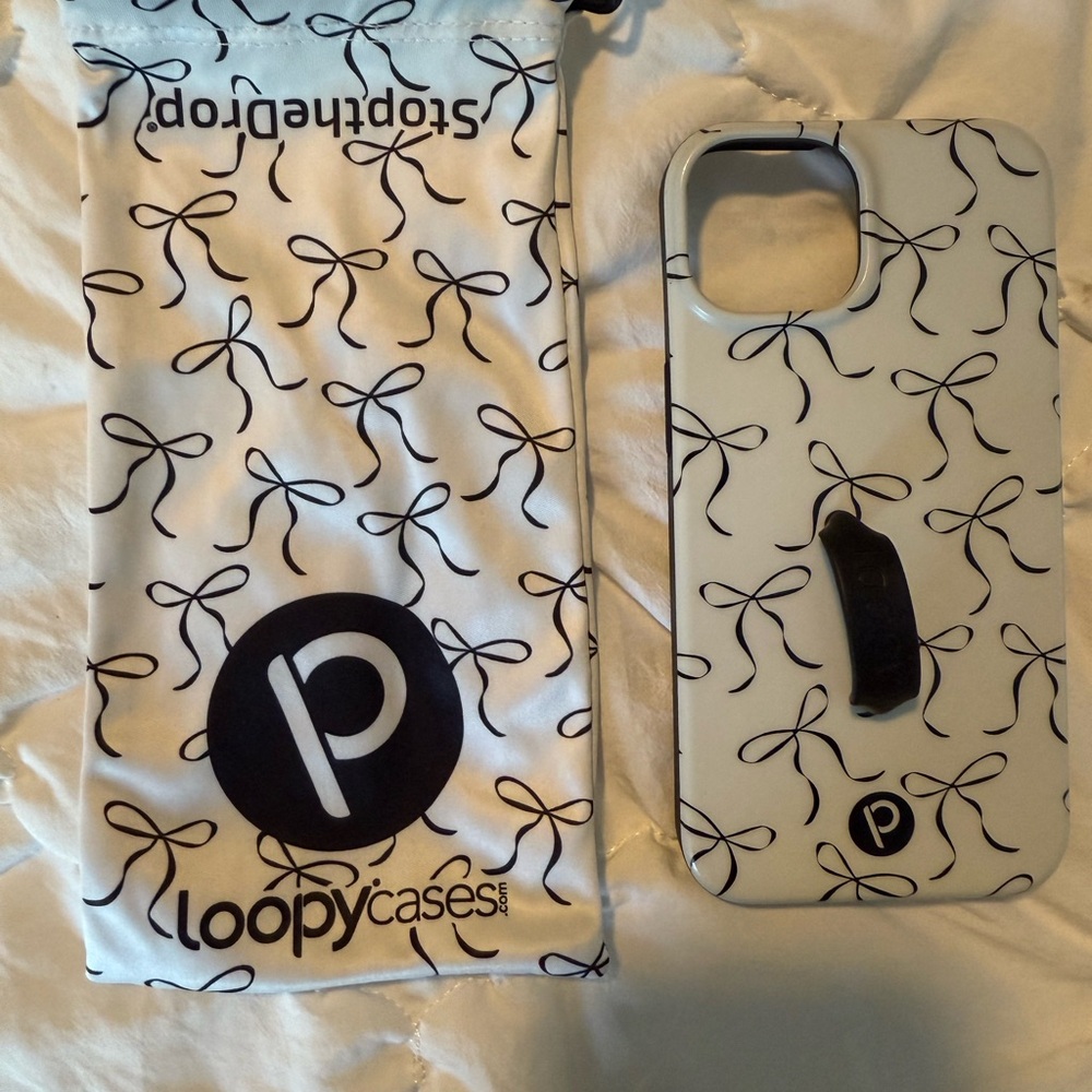 IPHONE 13 Loopy Case Black and White Phone Case with Secure Grip